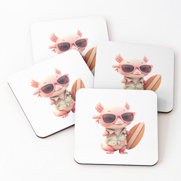 Item preview, Cool Axolotl Surfer with Sunglasses designed and sold by Luna-Flow.