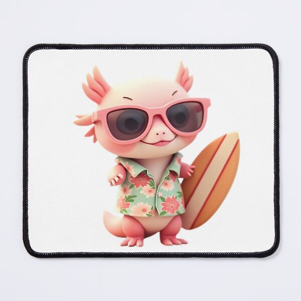 Item preview, Cool Axolotl Surfer with Sunglasses designed and sold by Luna-Flow.