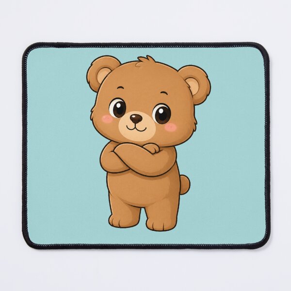 Item preview, Cute Teddy Bear Cartoon Standing Crossed Arms designed and sold by Seculinator.