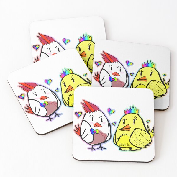 Item preview, Rainbow Love Birds  designed and sold by BluePhoenixCat.