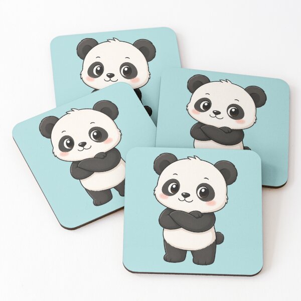 Item preview, Cute Panda Bear Cartoon Standing Crossed Arms designed and sold by Seculinator.