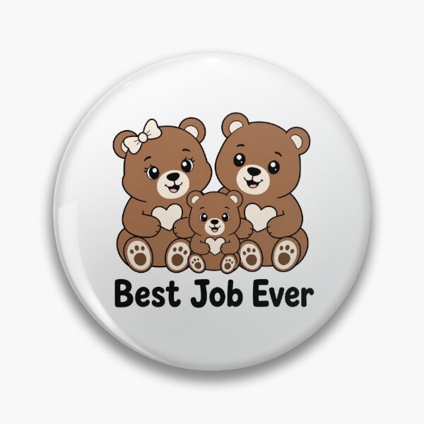 Item preview, Bear Family Best Job Ever Cute Parent Gift designed and sold by Niles Wild.