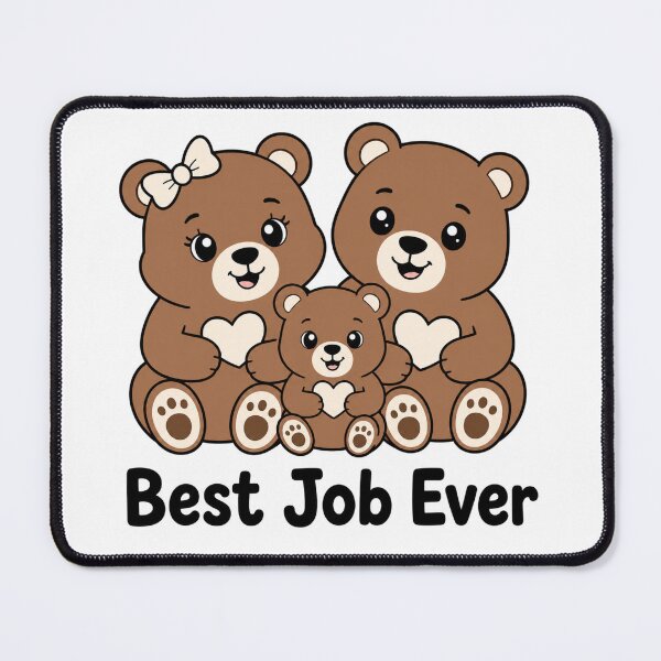 Item preview, Bear Family Best Job Ever Cute Parent Gift designed and sold by Niles Wild.