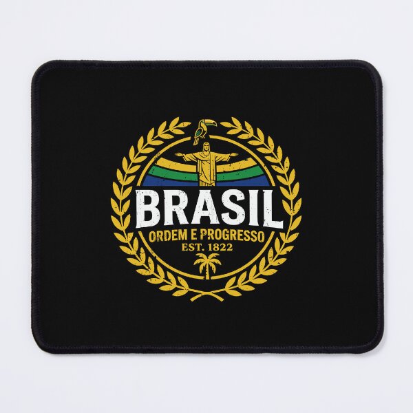 Item preview, Vintage Brasil Ordem e Progresso Christ Redeemer Graphic designed and sold by crouchingpixel.