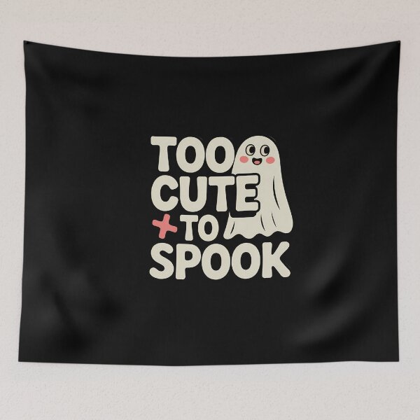 Item preview, Too Cute to Spook Kawaii Ghost Halloween Shirt designed and sold by Raw Tigers.