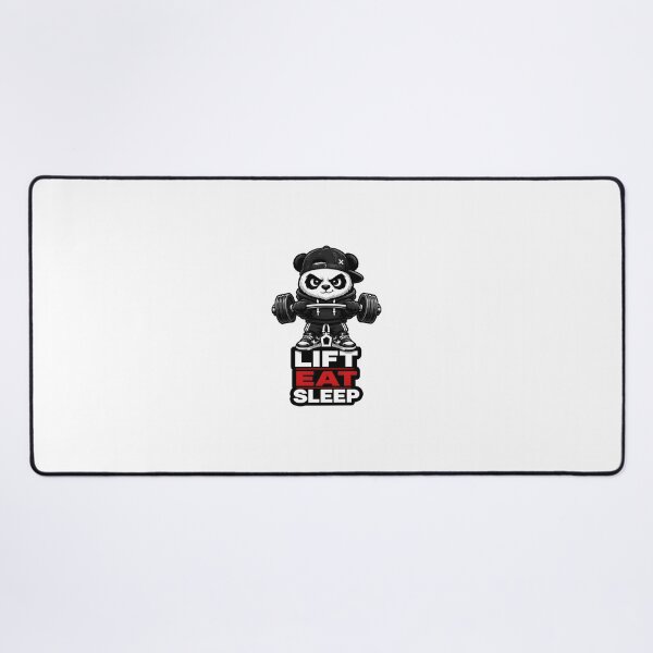 Item preview, Lift, Eat, Sleep Panda – Funny Weightlifting Gym Design designed and sold by Aesthicer.
