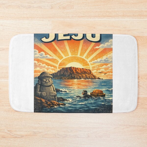 Item preview, Jeju Island Hallabong Citrus Vintage Travel Badge Sticker | South Korea Nature Adventure Design designed and sold by TulipsArtDesigns .