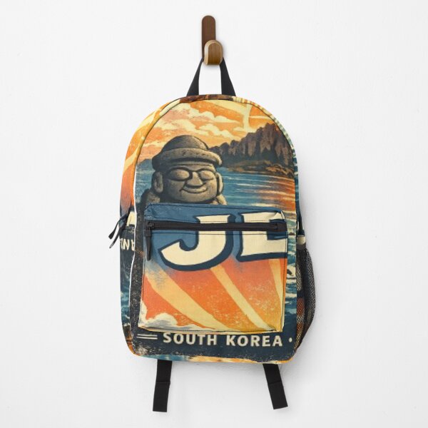 Item preview, Jeju Island Hallabong Citrus Vintage Travel Badge Sticker | South Korea Nature Adventure Design designed and sold by TulipsArtDesigns .