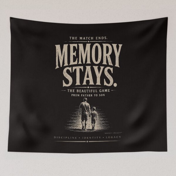 Item preview, The Match Ends Memory Stays Shirt | Soccer Dad Gift | Father Son Football Memories Tee designed and sold by BOOGY LEGACY™.