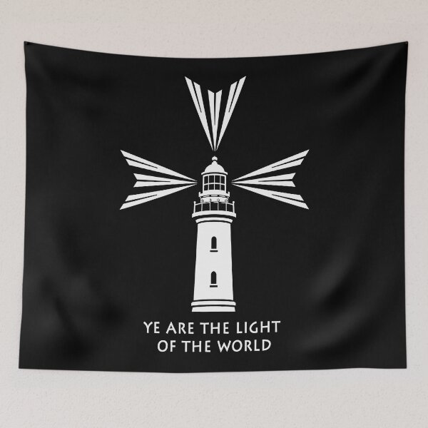 Item preview, Maltese Cross Lighthouse - religious art design designed and sold by Contrast-Factory.