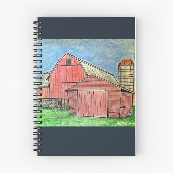 Item preview, Classic Red Barn and Silo designed and sold by Haxson37art.