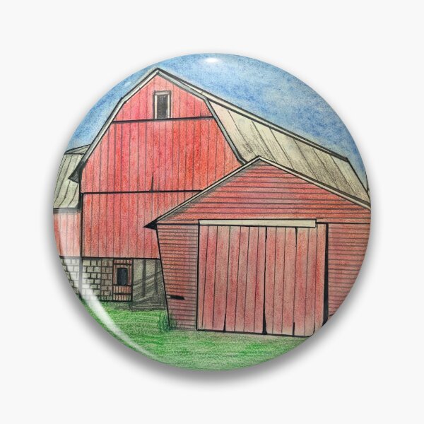 Item preview, Classic Red Barn and Silo designed and sold by Haxson37art.