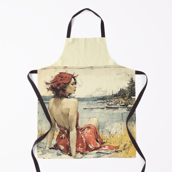 Item preview, Summer Nostalgia: Red Dress by the Lake designed and sold by Banal25.