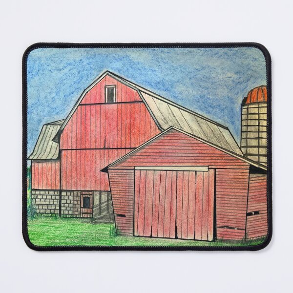 Item preview, Classic Red Barn and Silo designed and sold by Haxson37art.