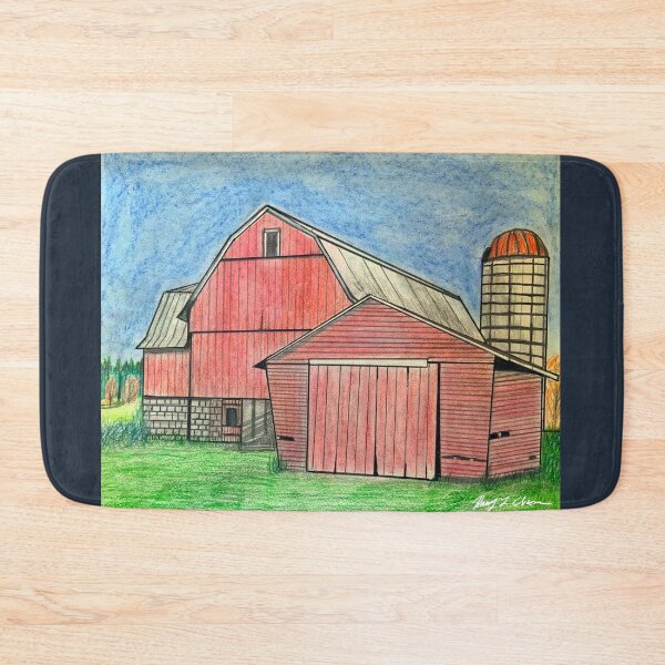 Item preview, Classic Red Barn and Silo designed and sold by Haxson37art.