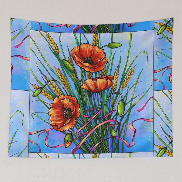 Item preview, Wild poppies bouquet designed and sold by Alla Gill.