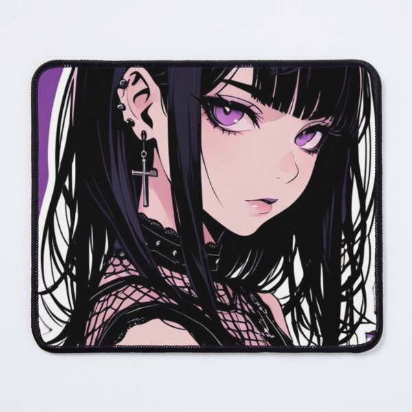 Item preview, Purple Eyes Gothic Anime Girl Illustration designed and sold by AnimDream .