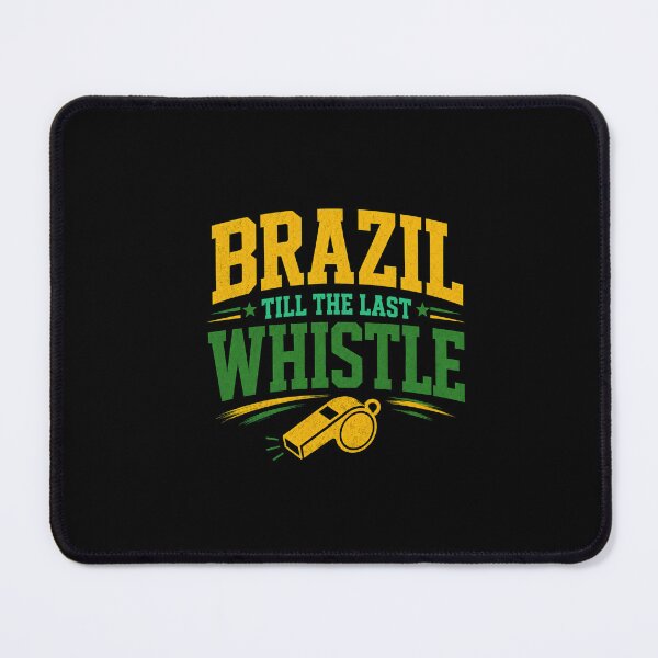 Item preview, Brazil Till The Last Whistle Football Fan Vintage Graphic designed and sold by PunchDrop.