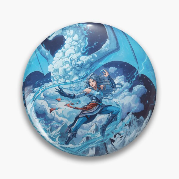 Item preview, Sky Dragon Warrior Fantasy T-Shirt | Epic Blue Dragon Anime Style Graphic | Magical Warrior Streetwear Design designed and sold by Vvmd.