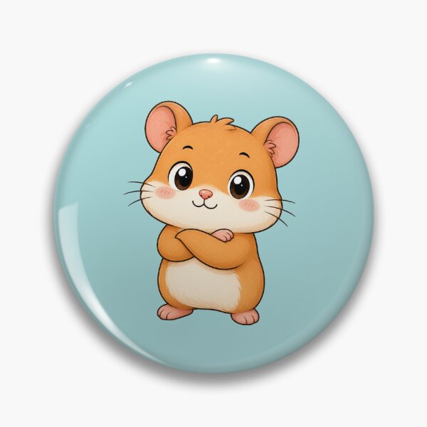 Item preview, Cute Hamster Cartoon Standing With Crossed Arms designed and sold by Seculinator.