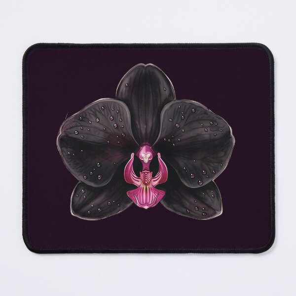 Item preview, Gothic Orchid Flower Moody Botanical Illustration designed and sold by LinaValearte.