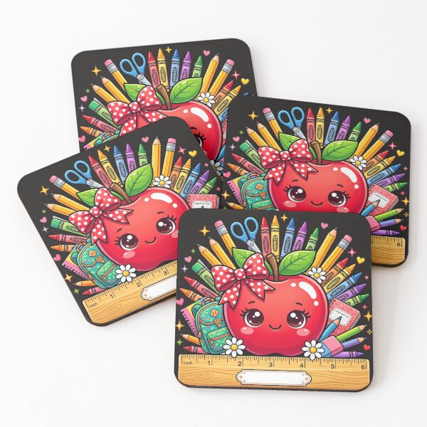 Item preview, ​Cute Apple School Supplies Teacher Back To School T-Shirt designed and sold by Color World.