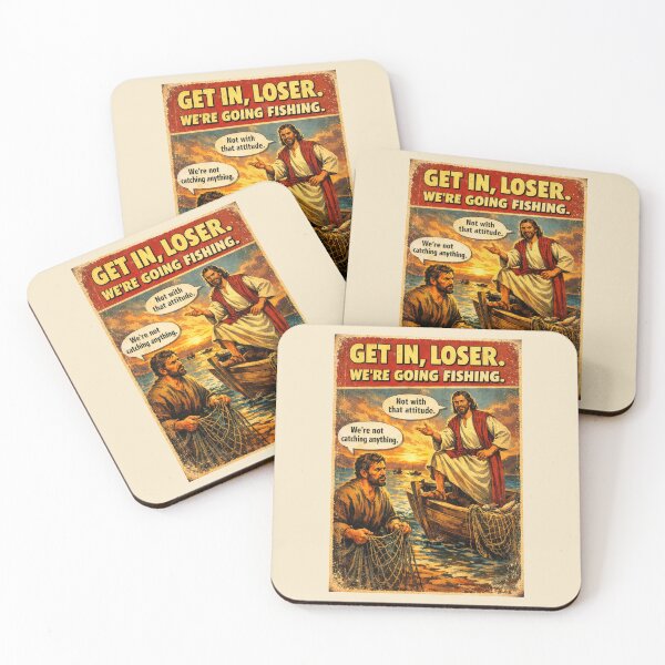 Item preview, Get In Loser – Funny Fishing with Jesus designed and sold by radiogalaxy.