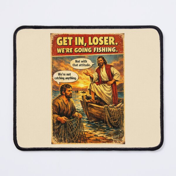 Item preview, Get In Loser – Funny Fishing with Jesus designed and sold by radiogalaxy.