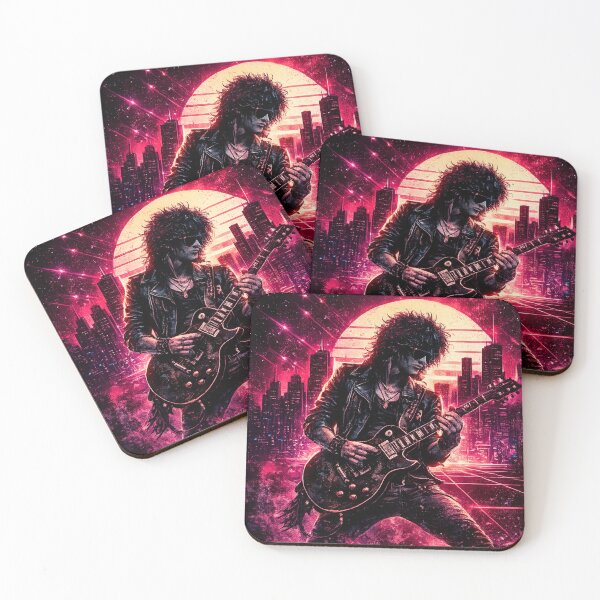 Item preview, Neon Eclipse Synthwave Rock Art designed and sold by S06PMarketing.