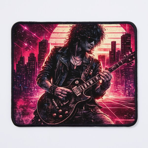 Item preview, Neon Eclipse Synthwave Rock Art designed and sold by S06PMarketing.
