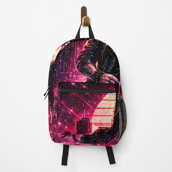 Item preview, Neon Eclipse Synthwave Rock Art designed and sold by S06PMarketing.