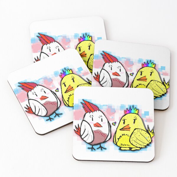 Item preview, Love Birds (transgender flag colors theme)  designed and sold by BluePhoenixCat.