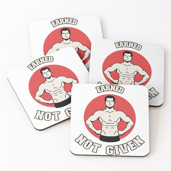 Item preview, Earned Not Given Bodybuilder Gym Motivation designed and sold by Worn & Witty.