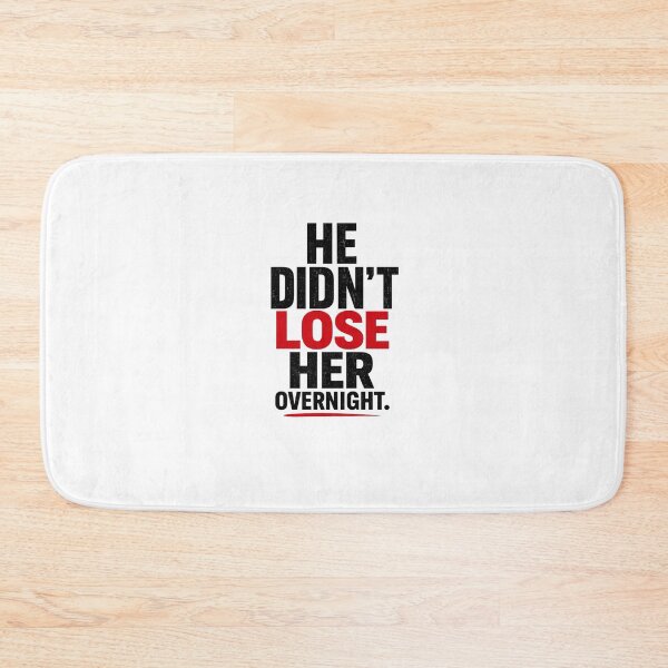 Item preview, He Didn’t Lose Her Overnight – Emotional Quote Minimalist Typography Design designed and sold by Saraisha Studio.