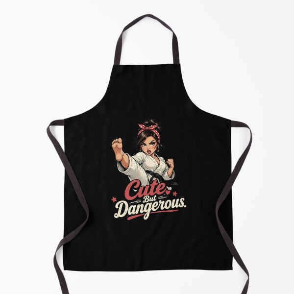 Item preview,  "Cute But Dangerous" – Retro Karate Girl  designed and sold by MusesWhispers.