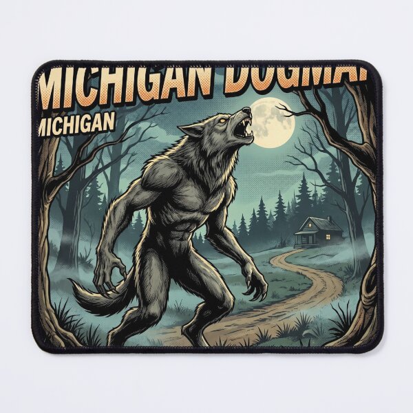Item preview, Michigan Dogman Cryptid – Horror Comic Art Design designed and sold by redsharkuk.