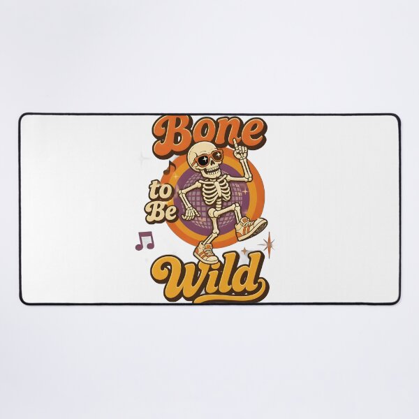 Item preview, Bone to Be Wild – Retro Dancing Skeleton Halloween Design | Funny Vintage Spooky Graphic designed and sold by ColorClouds.