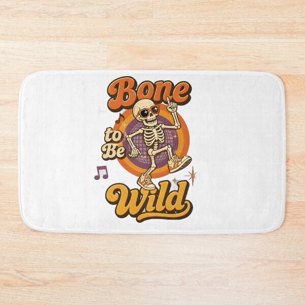 Item preview, Bone to Be Wild – Retro Dancing Skeleton Halloween Design | Funny Vintage Spooky Graphic designed and sold by ColorClouds.