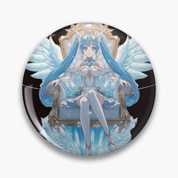 Item preview, Celestial Sky Queen Angel Fantasy T-Shirt | Blue Winged Goddess Anime Style Graphic | Magical Throne Streetwear Design designed and sold by Vvmd.