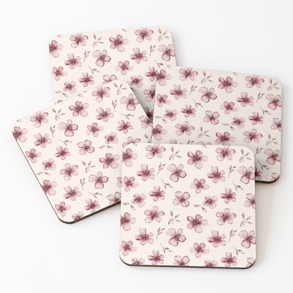Item preview, Wildflower Pattern Phone Case for Mom | Elegant Floral Ink Drawing Journal for Students | Delicate Botanical Illustration Blanket for Grandma | Burgundy Flower Sketch Tote Bag for Nurse designed and sold by VivaFy.
