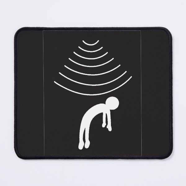 Item preview, Alien Abduction Minimalist Line Art | Exhausted Figure | Sci-Fi Humor Fans designed and sold by RickE.