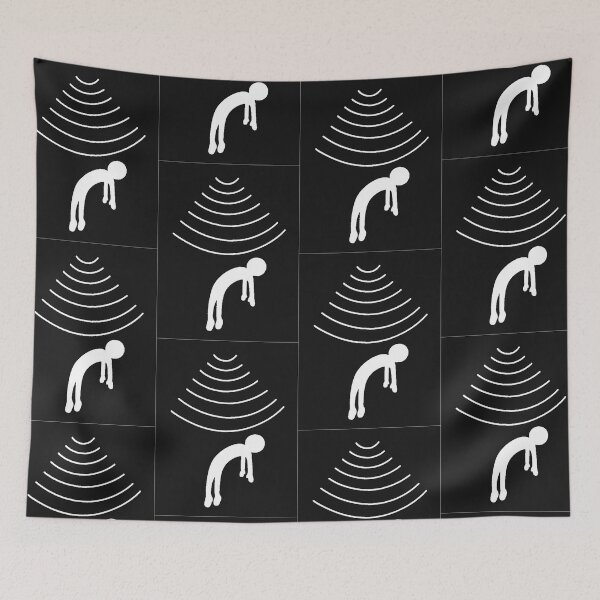 Item preview, Alien Abduction Minimalist Line Art | Exhausted Figure | Sci-Fi Humor Fans designed and sold by RickE.