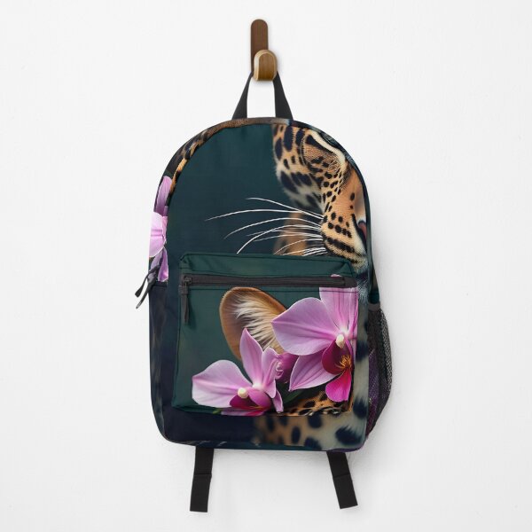 Item preview, Jaguar with Tropical Flower Crown Art designed and sold by Luna-Flow.