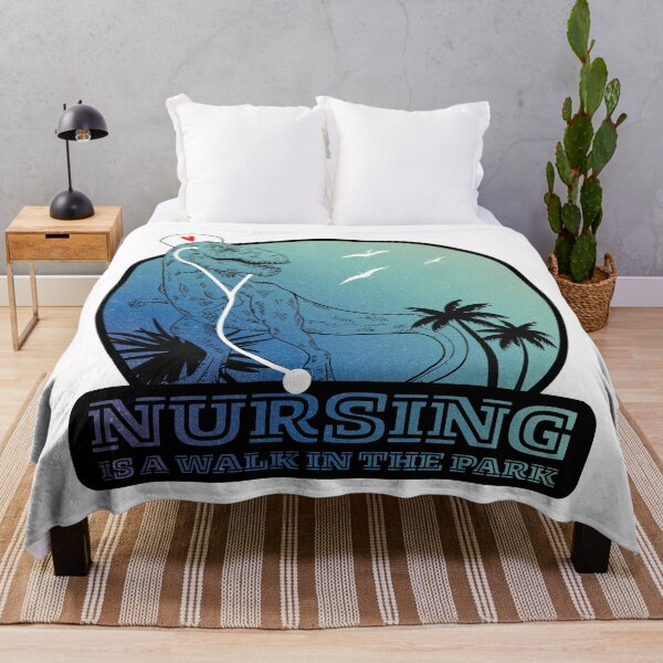 Item preview, Nurse Life Humor - Nursing Is A Walk In The Park designed and sold by SaltedBeachPaperie.