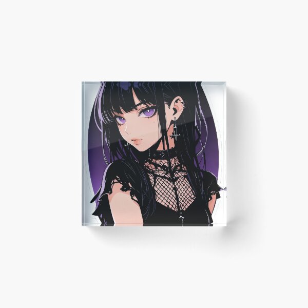 Item preview, Pastel Goth Anime Girl Purple Dark Aesthetic designed and sold by AnimDream .