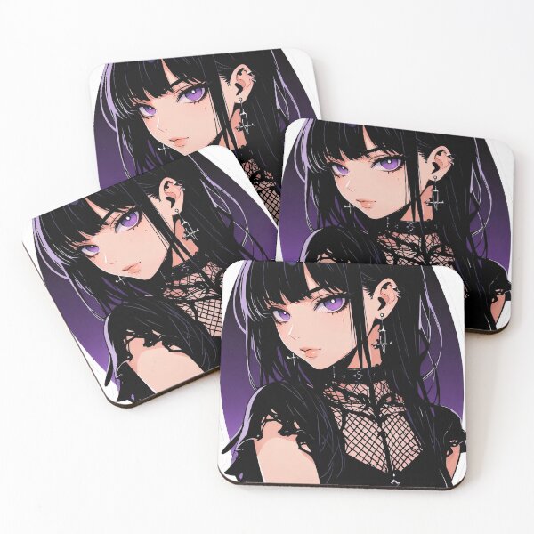 Item preview, Pastel Goth Anime Girl Purple Dark Aesthetic designed and sold by AnimDream .