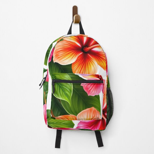 Item preview, Tropical Hibiscus and Lush Leaves Pattern designed and sold by CooksCreators.