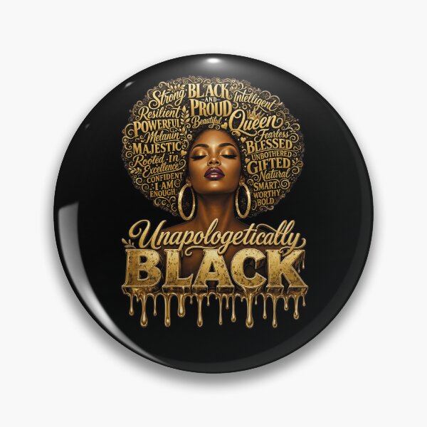 Item preview, Unapologetically Black Queen Melanin Pride Afro Art designed and sold by Furahisha.