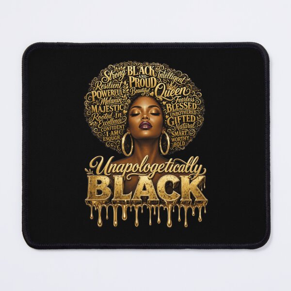 Item preview, Unapologetically Black Queen Melanin Pride Afro Art designed and sold by Furahisha.