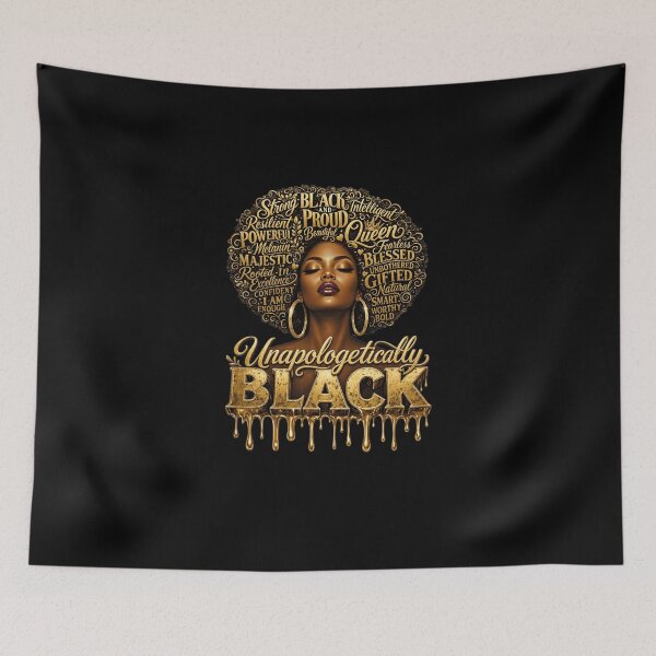 Item preview, Unapologetically Black Queen Melanin Pride Afro Art designed and sold by Furahisha.